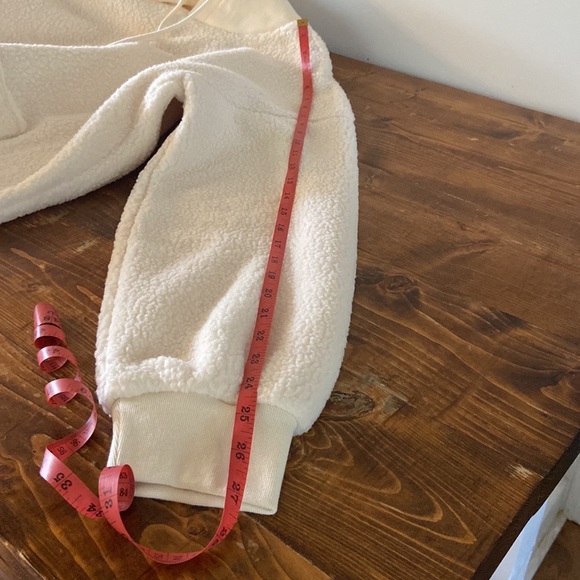 Madewell Fleece Hoodie Sweatshirt. New without tags! Cream Cotton pullover. - Picture 15 of 16